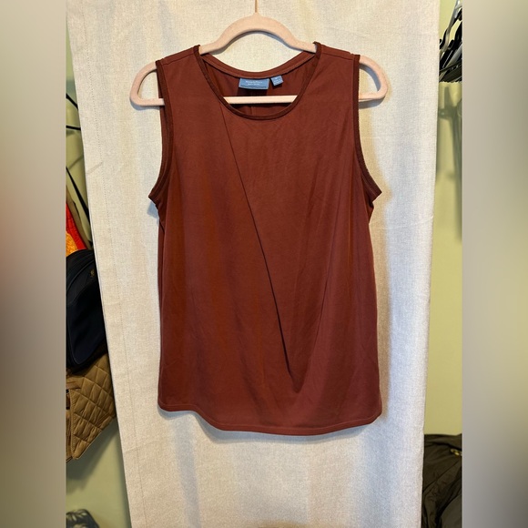 Simply Vera Vera Wang Rust Brown  Tank Top - Picture 1 of 3